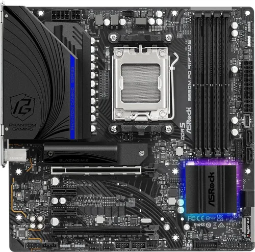 Miniatura 2 de ASRock B650M PG Riptide AMD Ryzen 7000 Series Procesadores Placa base