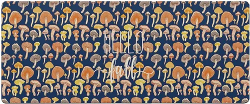 Tapete de baño multicolor con hongos para bañera, tapete antideslizante de secado rápido y absorbente, de tierra de diatomeas, para fregadero de