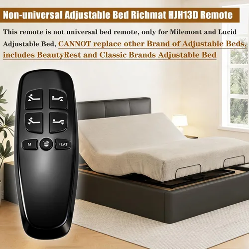 Miniatura 2 de Cama ajustable no universal Richmat HJH13D reemplazo de control remoto