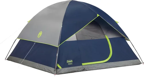 Miniatura 20 de Tienda de campaña Coleman Sundome con toldo contra lluvia, juego de tiendas para 2/3/4/6 personas, se monta en 10 minutos, refugio a prueba de clima
