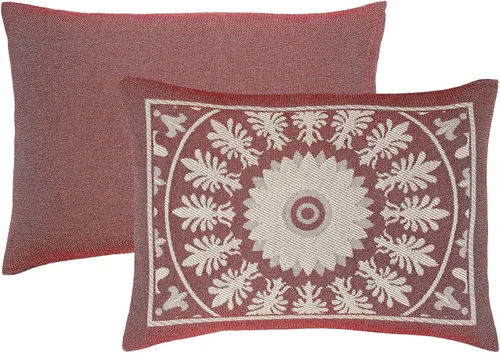 Miniatura 7 de Superior Juego de colcha de mezcla de algodón de 3 piezas, manta ligera, 2 fundas de almohada a juego, ropa de cama a medida, dormitorio Berry Red