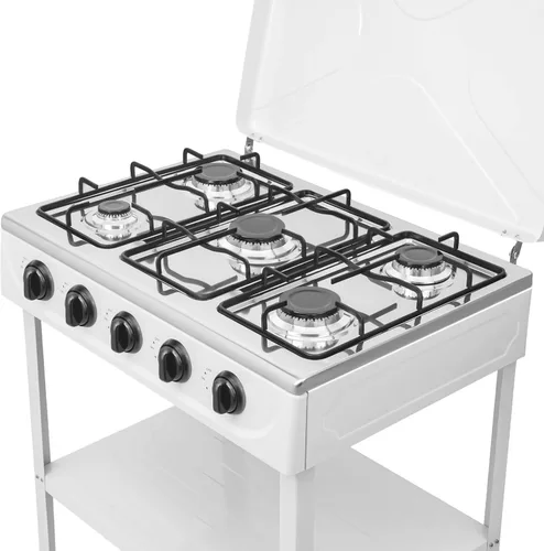 Miniatura 8 de Estufa de gas natural con 4 quemadores, estufa de gas natural portátil con soporte para patas, estufa para RV, apartamento, cocina al aire libre