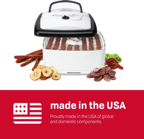Miniatura 7 de Nesco/American Harvest FD-80 Máquina para deshidratar alimentos, con forma cuadrada., Blanco