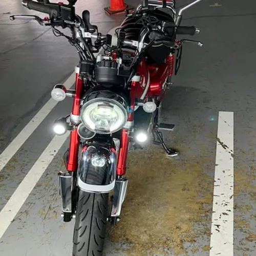 Miniatura 6 de Kit de luz auxiliar LED con conector compatible con Honda Monkey 125 Z125M Z125MA (2019-actual) (blanco #2)