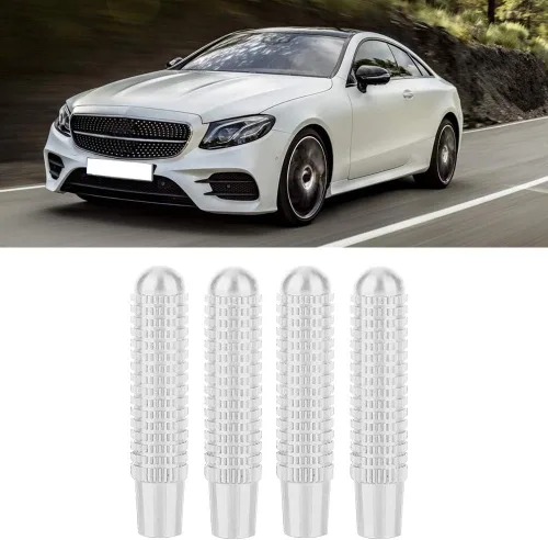 Miniatura 5 de Cubierta de perilla de bloqueo de puerta de coche para Benz A B E CLA GLA GLK ML GL Clase Durable aleación de aluminio accesorio