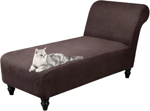 Miniatura 15 de Funda para tumbona sin brazos, fundas elásticas para silla de sala de estar, funda de diván sin brazos, fundas de interior para dormitorio, tela
