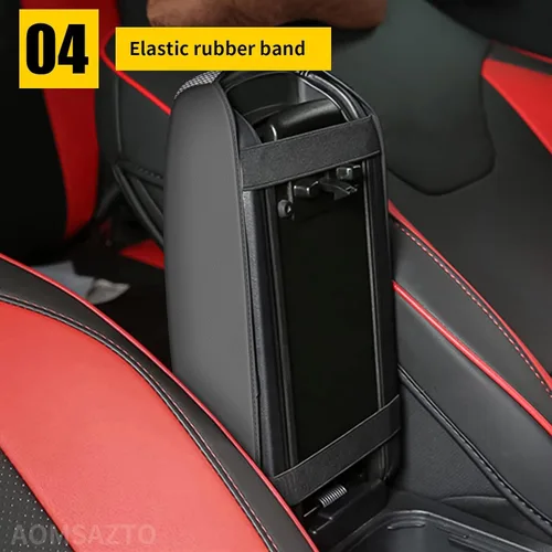 Miniatura 5 de AOMSAZTO Fundas de consola de diamante de cristal brillante para 2015-2019 Hyundai Sonata, cubiertas de cuero medio para reposabrazos