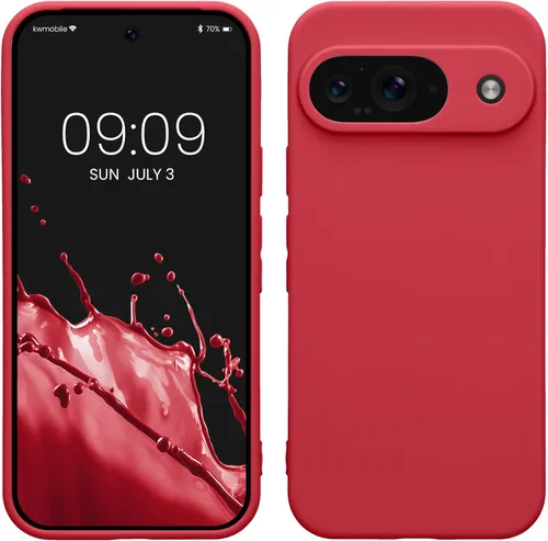 Miniatura 143 de kwmobile Funda compatible con Google Pixel 9 Pro - Funda protectora delgada de TPU para teléfono - Acabado mate suave - Negro mate
