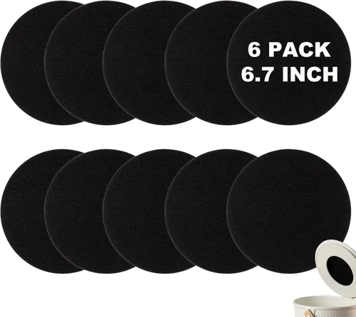 Paquete de 10 filtros de carbón para cubo de abono de cocina, filtros de abono para reemplazo de cubos de contenedores de encimera, juegos de