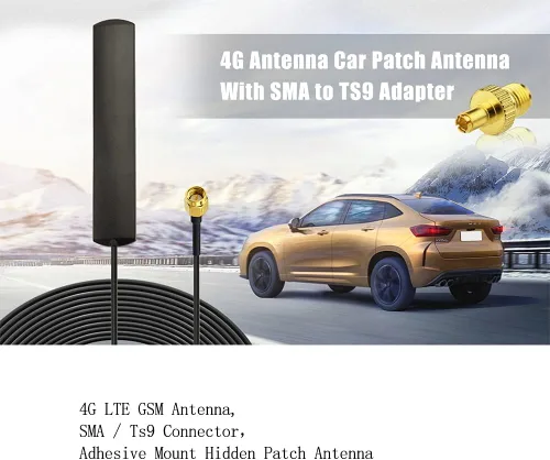 Miniatura 2 de Wlaniot - Antena 4G LTE GSM omnidireccional 700-2600MHZ Antena de montaje adhesivo con conector macho SMA para automóvil, enrutador de punto