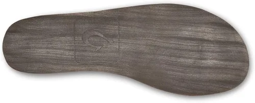 Miniatura 3 de OluKai Moloa Pantuflas para hombre zapatos sin cordones de cuero nobuck de alta calidad forro de oveja e inserto de gel diseño de tacón caído