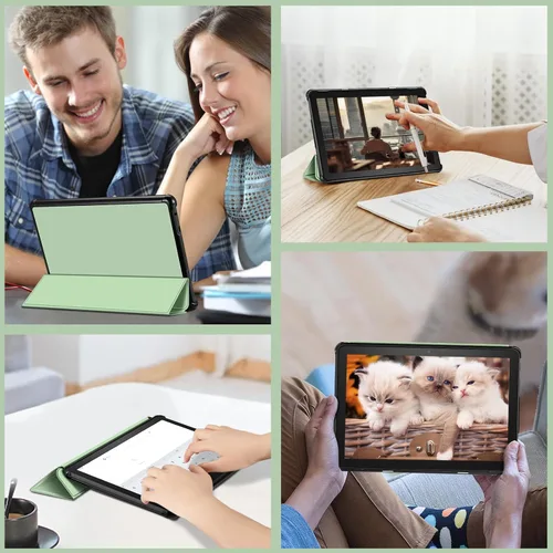 Miniatura 6 de Fintie Funda delgada para tableta Fire HD 10 (13ª generación, versión 2023) – Funda rígida de triple pliegue ligera con función de encendido