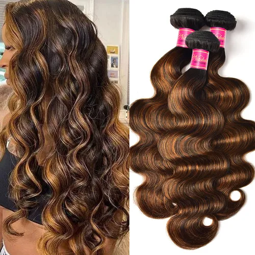 Miniatura 12 de Nadula Hair 7a, extensiones de cabello virgen brasileño con ondas, 3 mechones naturales de cabello brasileño con ondas sin procesar