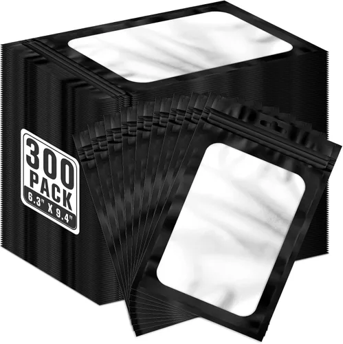 Miniatura 32 de ANZNKU 300 bolsas holográficas de Mylar resellables, bolsas resellables de 4x6 pulgadas para pequeñas empresas, bolsa de kit para resaca a prueba