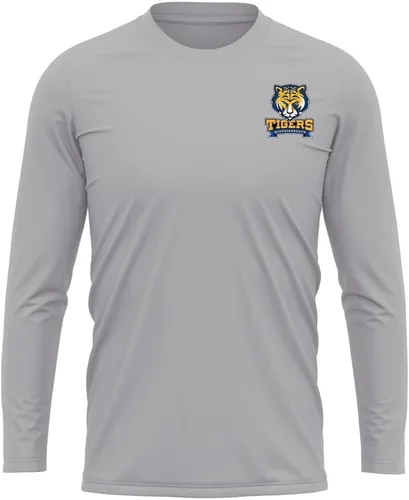 Miniatura 305 de Camisa deportiva de manga larga oficial de la NCAA Collegiate para hombre, con logotipo en el pecho izquierdo, colección Athletic Heather