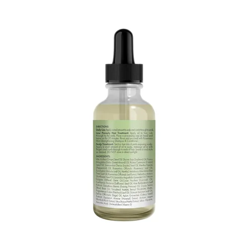 Miniatura 2 de Mielle Organics - Aceite ligero para el cabello de romero y menta, tratamiento para puntas abiertas y cuero cabelludo seco - Infundido con biotina