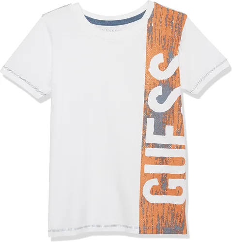 GUESS Camiseta de manga corta con logotipo de punto para niño