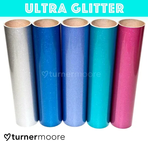 Miniatura 4 de Turner Moore Edition Adhesivo de vinilo con purpurina verde, hojas de vinilo ultra brillante de 12 x 12 pulgadas para Cricut Joy Maker, Silhouette