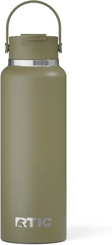 Miniatura 19 de RTIC - Botella de agua Outback de 32 oz (1 L), con revestimiento de cerámica, aislada, de acero inoxidable, doble pared con aislamiento al vacío