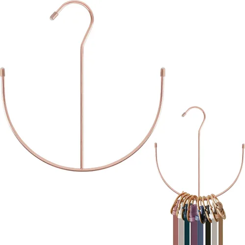 Miniatura 8 de ZEDODIER Colgadores para Cinturones, Estante para Cinturones Negro Organizadores de Accesorios de Armario, Gancho Organizador de Armario