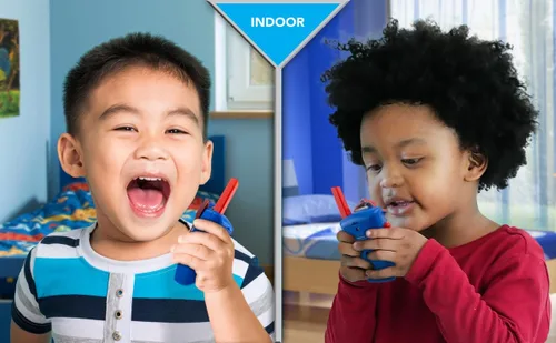 Miniatura 7 de eKids Walkie Talkies de juguete de la Patrulla Canina para niños, sin estática y con rango extendido para interiores y exteriores, juguetes