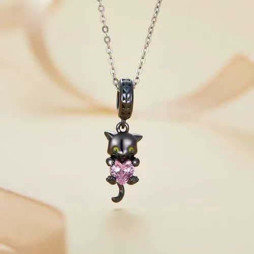 Miniatura 97 de Abalorios de plata de ley para pulseras, collares, familia para siempre, circonita cúbica, regalo de joyería para mujeres