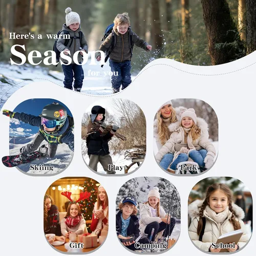 Miniatura 6 de Littleplum Botas de nieve para niños, botas cálidas de invierno, antideslizantes, para senderismo, al aire libre, botas de tobillo para niños
