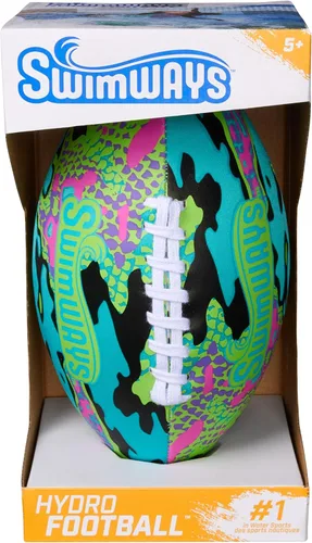Miniatura 7 de Swimways Hydro Waterproof Football, Outdoor Games for Adults and Kids, Swimming Pool Accessories and Pool Party Games,9.25 Inches, Green