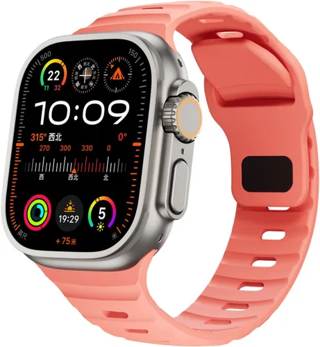 Miniatura 22 de Correas de silicona deportivas compatibles con Apple Watch Band de 1.929 in, 1.811 in, 1.772 in, 1.732 in, 1.654 in, 1.614 in, 1.575 in, 1.496 in