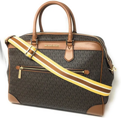 Miniatura 2 de Michael Kors Signature - Bolsa de viaje de PVC color marrón
