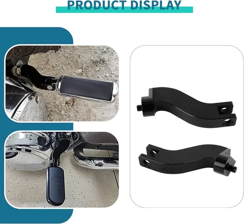 Miniatura 3 de PSLER - Soporte de clavija de pasajero de motocicleta, extensión de clavija de pie de pasajero trasero para Touring Road King, Street Glide, Road