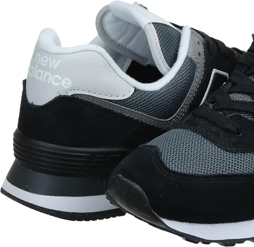 Miniatura 3 de New Balance Tenis 574 V1 Core para hombre, NegroGris