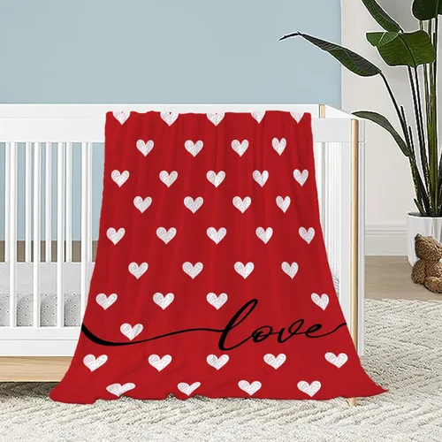 Miniatura 11 de Manta para bebé para el día de San Valentín, manta pequeña de gnomo rosa con corazón de amor, regalo para cuna, suave, acogedora, ligera, mullida