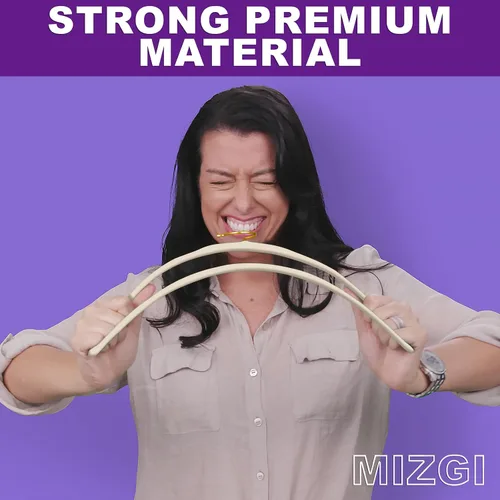 Miniatura 3 de MIZGI Paquete de 30 Perchas de Terciopelo Totalmente Negras, Fieltro Flocado Premium Antideslizante para Ropa, Perchas Negras Resistentes