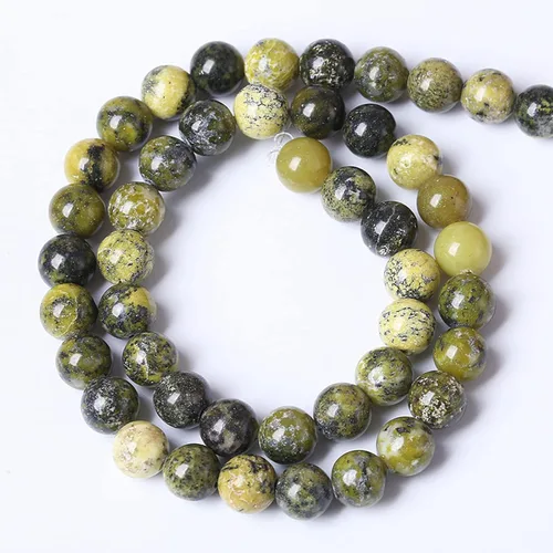 Miniatura 56 de 12MM 31 piezas de cuentas de cloisonné verdes, cuentas sueltas redondas para hacer joyas, pulseras DIY