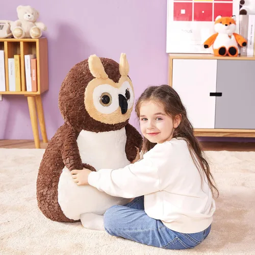 Miniatura 6 de IKASA Juguete de peluche de búho gigante, juguete de peluche grande de 23 pulgadas para niños, niñas, niños, novia y niños