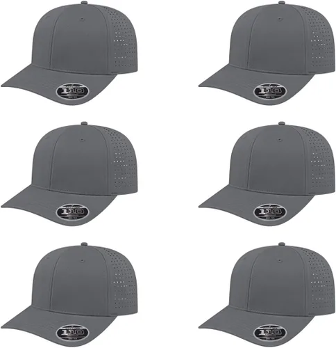 Miniatura 45 de Cap America i8533 Flexfit 110 Gorra Snapback Perforada de Rendimiento de Perfil Medio de 6 Paneles con Protección UV y Snapback Ajustable