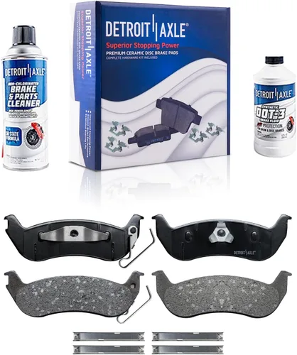 Miniatura 22 de Detroit Axle - Kit de freno trasero para Ford Fusion Lincoln MKZ Zephyr Mazda 6 Mercury Milan, repuesto de pastillas de freno de cerámica