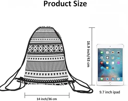 Miniatura 6 de Lindas bolsas con cordón de alpaca y llama, mochila para gimnasio, Multi-a83, Mochilas de viaje