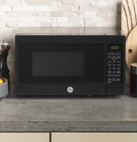 Miniatura 2 de GE Horno microondas para encimera Capacidad de 0.7 pies cúbicos, 700 vatios Esenciales de cocina para la encimera o dormitorio Negro