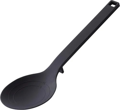 Yamazaki Home Tower - Cuchara de cocina de silicona, higiénica con soporte de herramientas integrado, diseño limpio flotante, silicona
