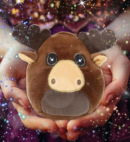 Miniatura 2 de DolliBu Snug Mooshies - Animal de peluche de alce – Wild Life súper blando y suave juguete de peluche sensorial para niñas y niños, lindo animal