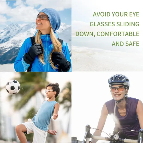 Miniatura 6 de SooGree Correas de silicona para gafas, antideslizantes, elásticas, deportivas, para niños, correas de gafas de sol para adultos