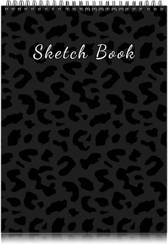 Deokke Cuaderno de bocetos encuadernado en espiral, 9 x 12 pulgadas, papel grueso de 3.53 oz/m², 50 hojas y 100 páginas, libro de bocetos