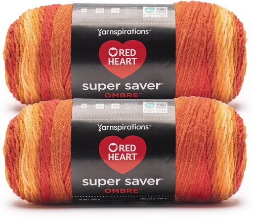 Miniatura 87 de Red Heart Hilo Super Saver, paquete de 3, estampado artístico, 3 unidades Estampado De Artista