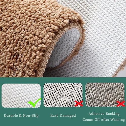 Miniatura 5 de Alfombra de baño de 16 x 24 pulgadas, microfibra de felpa lanuda absorbente de agua, lavable a máquina, antideslizante y suave, color azul oscuro