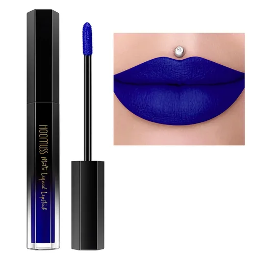 Miniatura 17 de Lápiz labial rojo de larga duración, pintalabios líquido mate para mujeres sin transferencia, a prueba de manchas, suave y fácil de aplicar