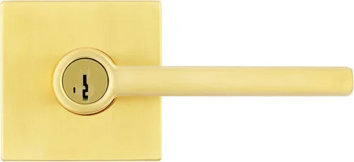 Miniatura 3 de Kwikset Halifax - Manija de puerta de entrada con cerradura y llave, palanca reversible con llave segura, exterior, para entrada delantera