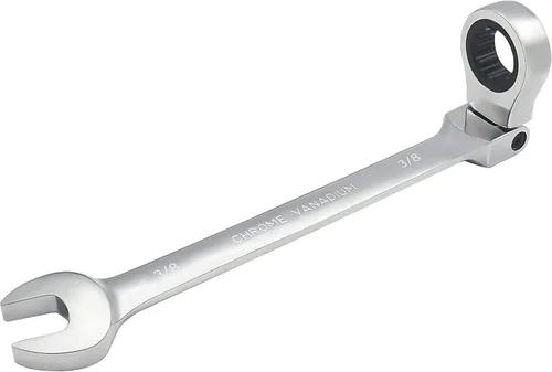 Miniatura 18 de Llave combinada de trinquete de cabeza flexible de 3/4 pulgadas SAE 72 dientes de 12 puntos de trinquete de caja de trinquete y herramientas