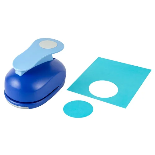 Miniatura 8 de QIQQIKIN Perforadora de papel circular, 1 pulgada, perforadora de agujeros, rosa, herramienta de manualidades para álbumes de recortes, fabricación